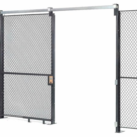 GLOBAL INDUSTRIAL Wire Mesh Sliding Gate, 8x3 603336